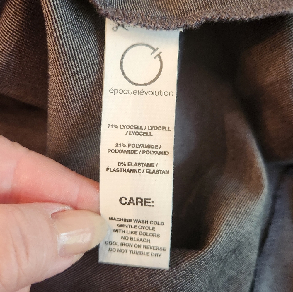 Epoque Evolution Grey Half Zip Pullover Elastic W… - image 7